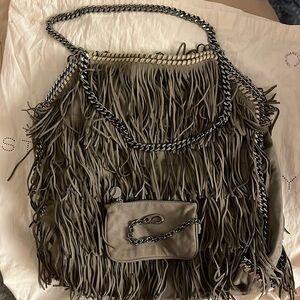 Stella McCartney Grey Fringe bag- Stored, like new- no cosmetic issues
